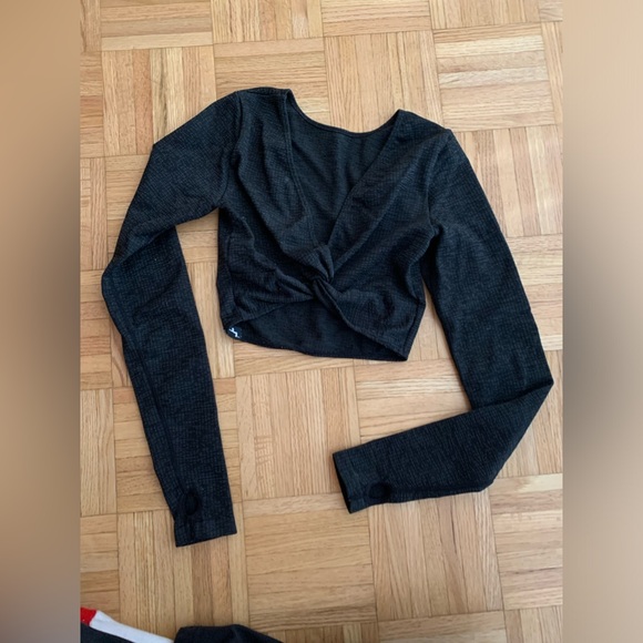 Joy Lab Women’s Bolero Shrug Activewear Longsleeve Crop w/ Thumbholes size XS - Picture 11 of 11